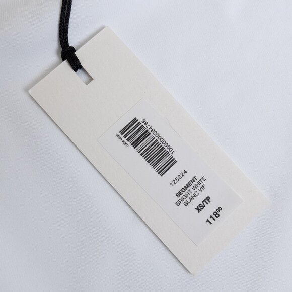 Aritzia Babaton Segment Poplin Dress Contour Cotton Micro White - Picture 13 of 13